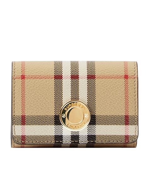 Burberry Vintage Check Card Case with Detachable Strap